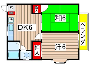 間取図 チェリ－ハイツ