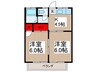 新井ハイツ 2Kの間取り