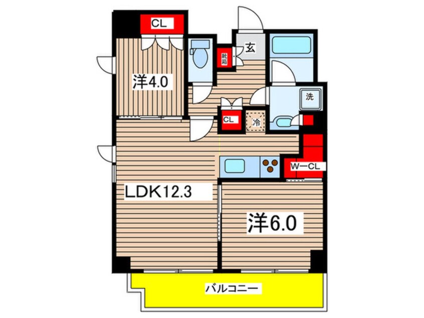 間取図 パークアクシス両国馬車通り