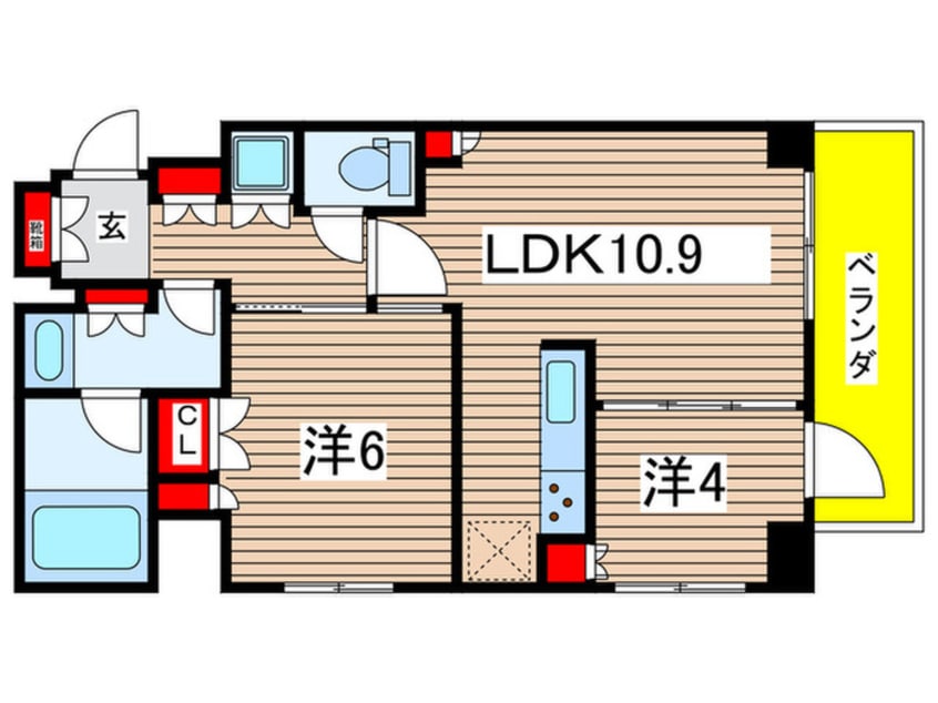 間取図 パークアクシス両国馬車通り
