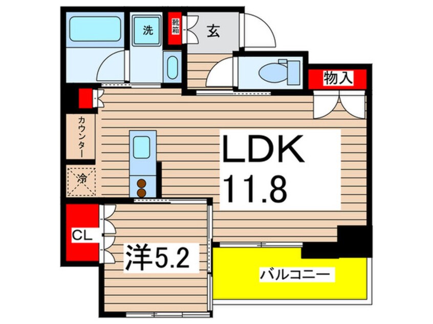 間取図 パークアクシス両国馬車通り