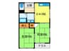 コ－ポ松本 2DKの間取り