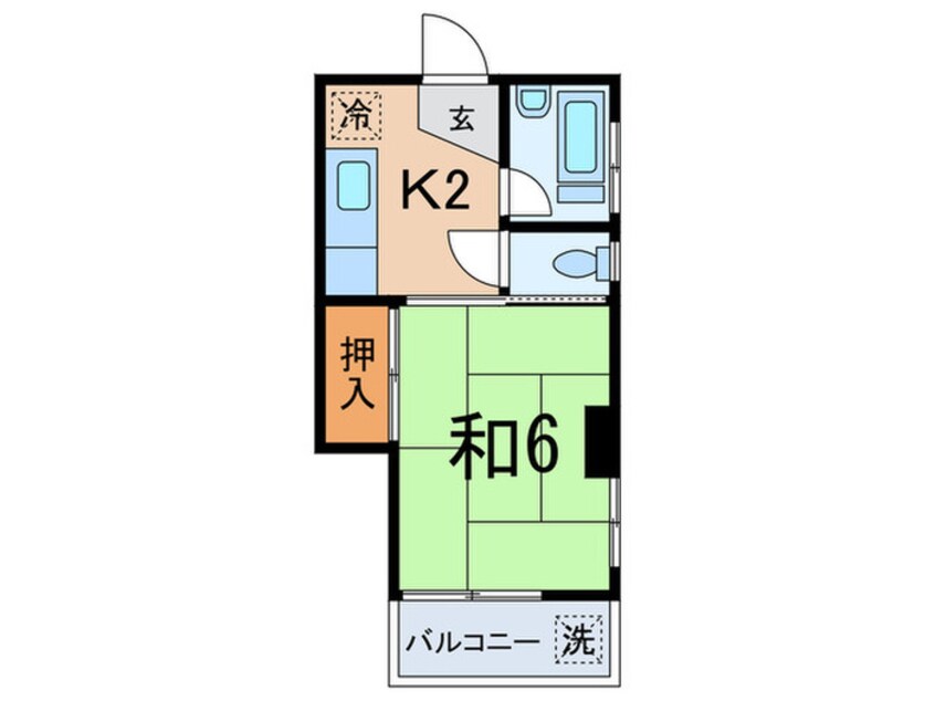 間取図 商店街コーポ