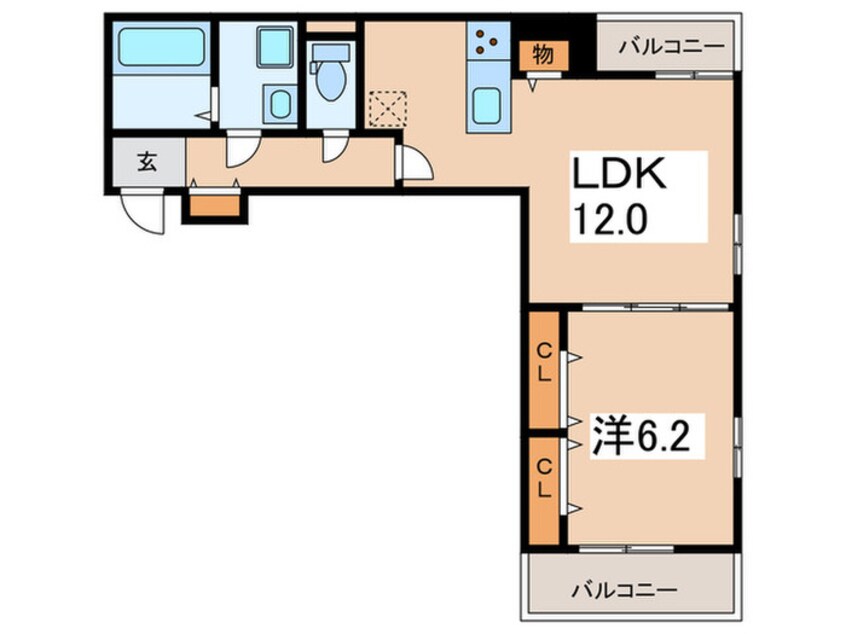 間取図 FloriaⅠ