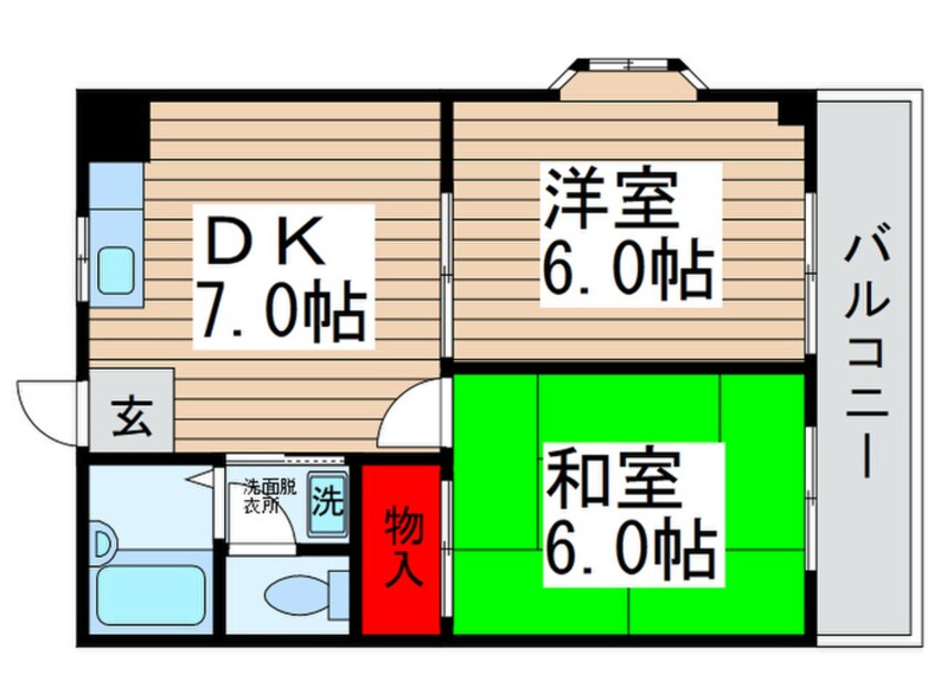 間取図 ハイツオオフチ