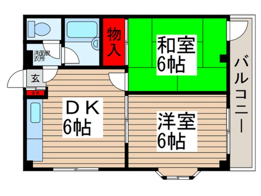 間取図 ハイツオオフチ