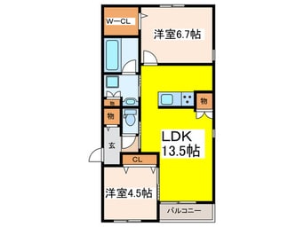 間取図 メゾン・ド・シャルム