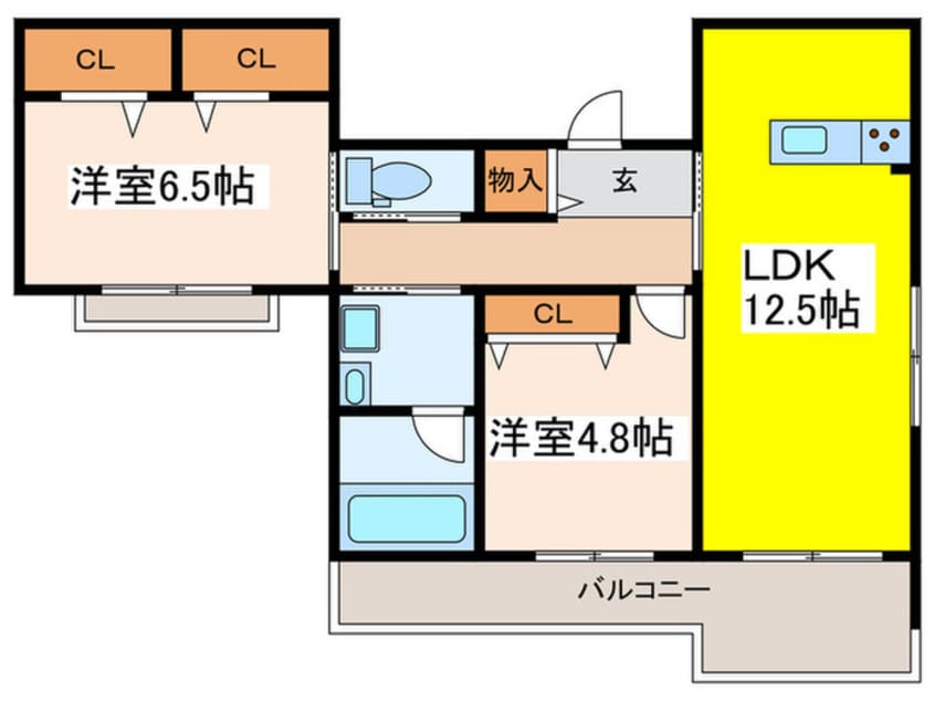 間取図 メゾン・ド・シャルム