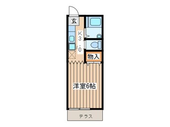 間取図 グリ－ンテラスＢ