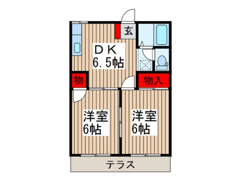 間取図 第１フォ－ブル富士見