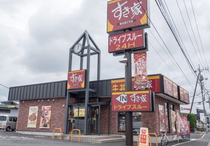 すき家八王子小宮店(その他飲食（ファミレスなど）)まで210m パークハイツＡ