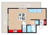 ジャコワ柳橋 1Rの間取り