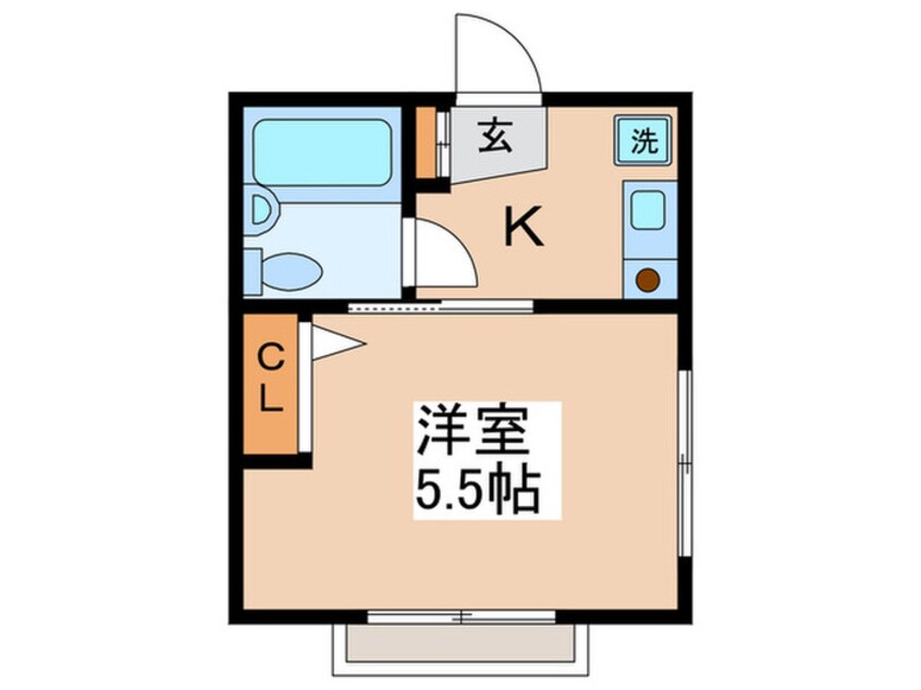 間取図 ﾙｸﾞﾗﾝ　ｿｼｴ