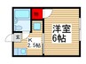 シティハイツ尾崎 1Kの間取り