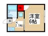 シティハイツ尾崎 1Kの間取り