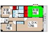 ダイカンプラザ 3LDKの間取り