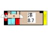 グリーンプラザ北綾瀬4（402） 1Kの間取り
