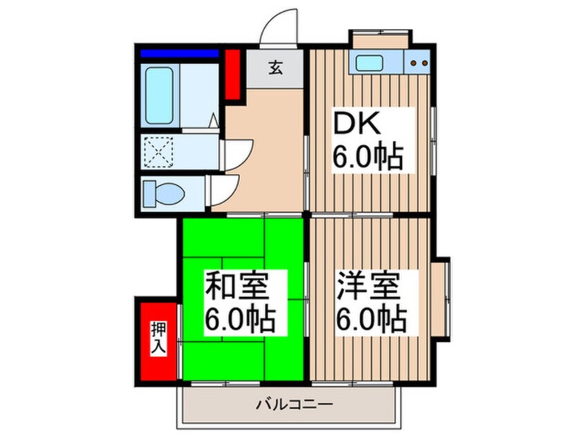 間取図 コーポ内田
