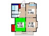 コーポ内田 2DKの間取り