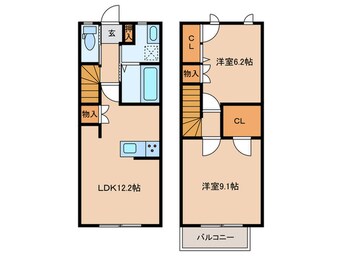 間取図 パ－クガ－デンテラス　オハナ