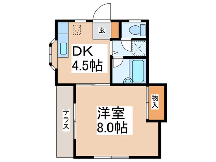 間取図 ハイツシナノ