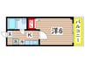 リヴィアキサン 1Kの間取り