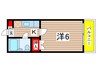 リヴィアキサン 1Kの間取り