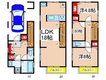 間取図 Kolet平間#13