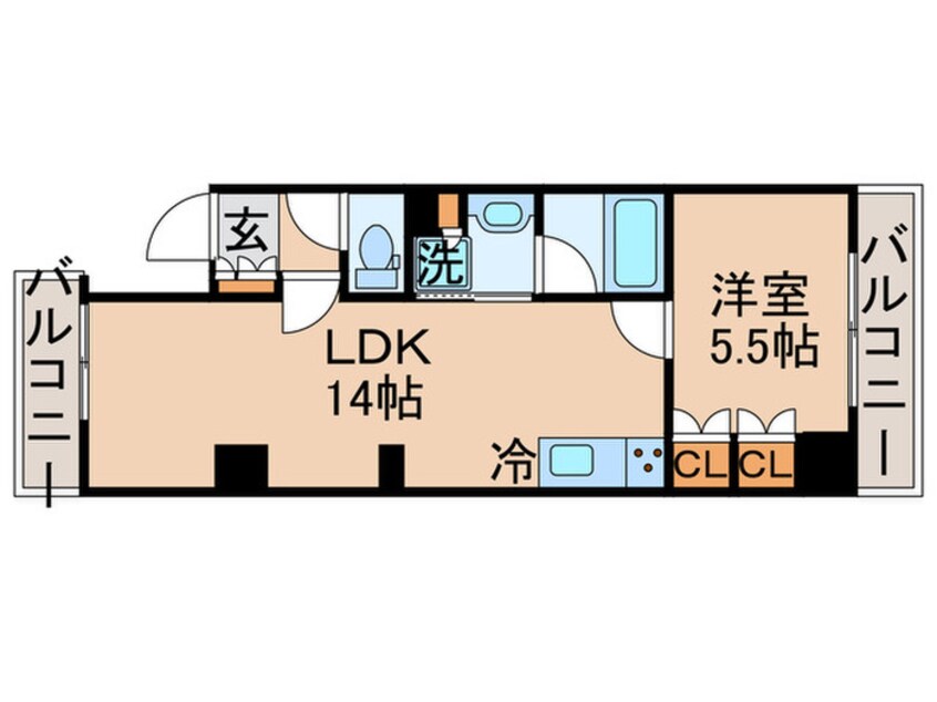 間取図 ラグゼナ勝どき