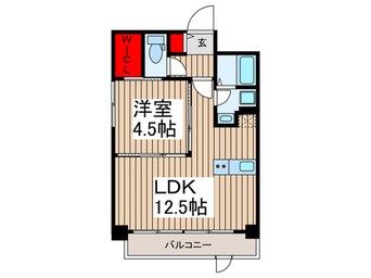 間取図 グランカーサ日暮里