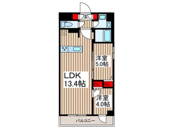 間取図 グランカーサ日暮里