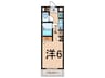 鶴見サニーホームズ 1Kの間取り