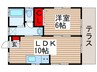 加藤貸家　１号棟 1LDKの間取り