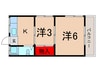 七篠コ－ポ 2Kの間取り