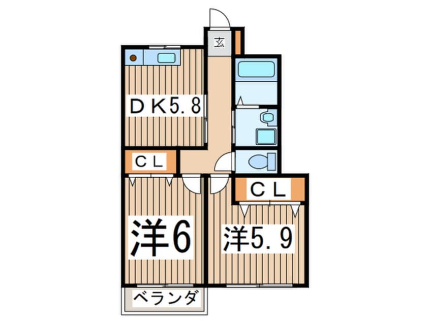 間取図 第5ﾀﾞｲｿーﾊｳｽ