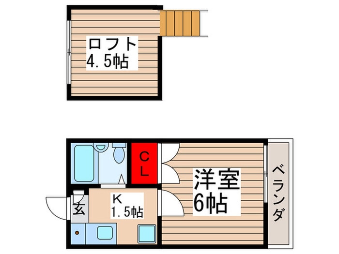間取り図 ABフラット中山