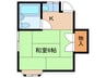 峯村アパート 1Rの間取り