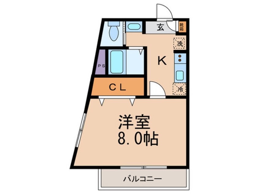 間取図 クレカ－サ板橋