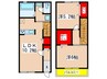 Villa Glanz Ⅱ 2LDKの間取り