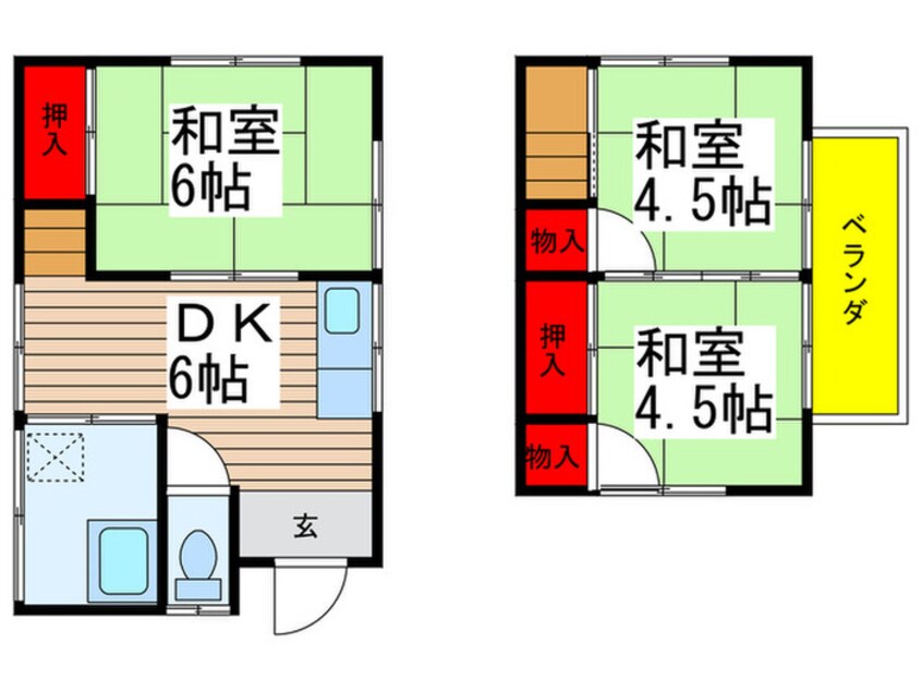 間取図 高須方貸家