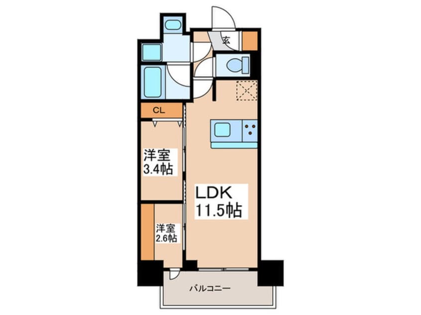 間取図 アーバネックス新御徒町駅前