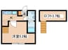 ドミールワタナベ 1Kの間取り