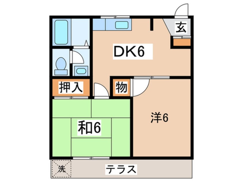 間取図 斉藤ハイツＢ棟