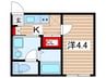Bamboo清澄白河 1Kの間取り