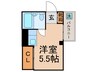 エレガンス三宿 1Rの間取り