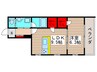 LAUREL西船橋 1LDKの間取り