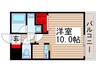 SKビル拾番館 1Rの間取り