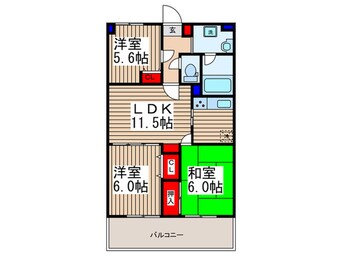 間取図 ガーデンスクエア北坂戸