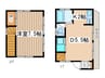 庚台戸建 1DKの間取り