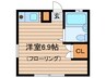 ＭＩＷＡハイツ 1Rの間取り